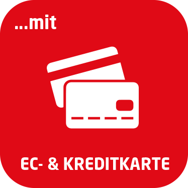 mit Ec- und Kreditkarte